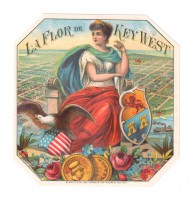 La Flor de Key West Outer Box Art (Schmidt & Co.)